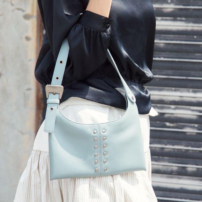 [5/12일 예약배송] City Flat Shoulder Bag (Cool Gray)