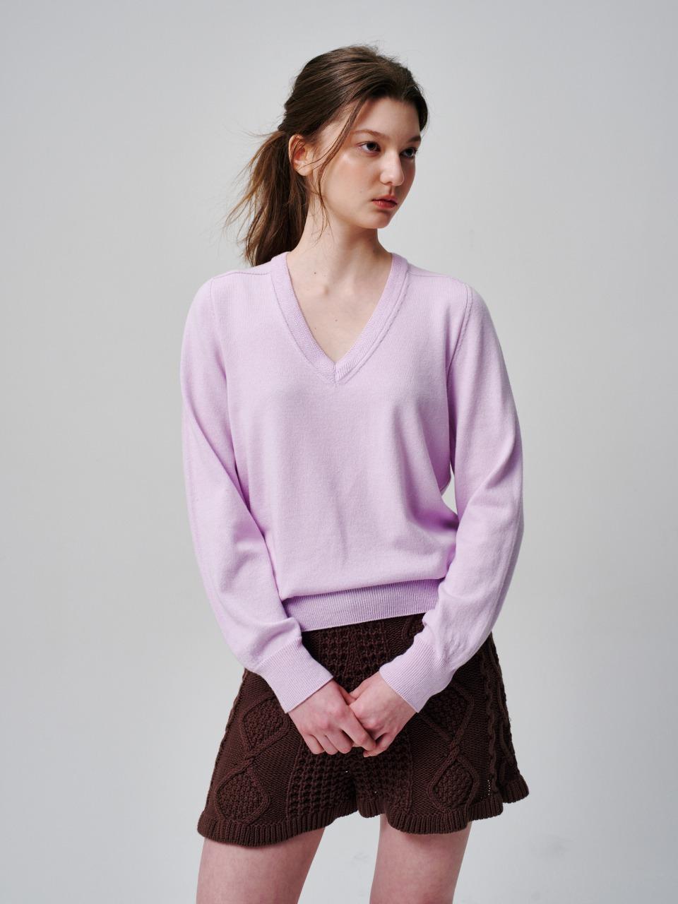 Signature Soft V-Neck Pullover (4Color)