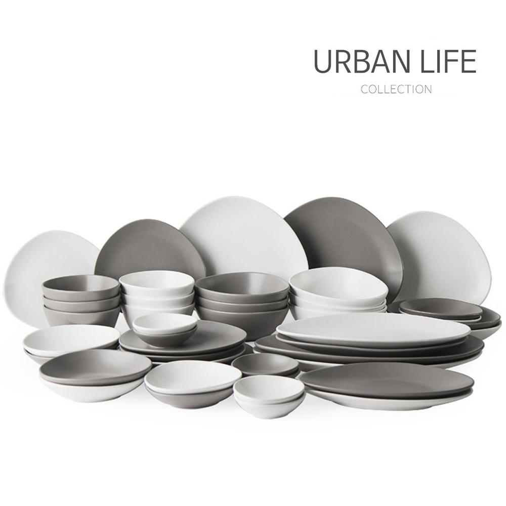 무광스톤 6인 42p 신혼 그릇세트 조약돌 집들이선물 빌보그릇 명품그릇