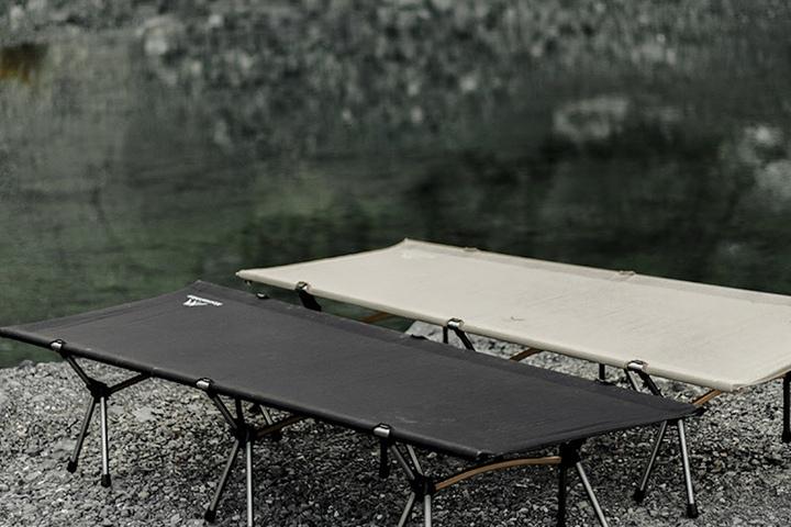 야전침대 캠핑 백패킹 높이조절 경량 알루미늄 합금 간이 배드 접이식 야침