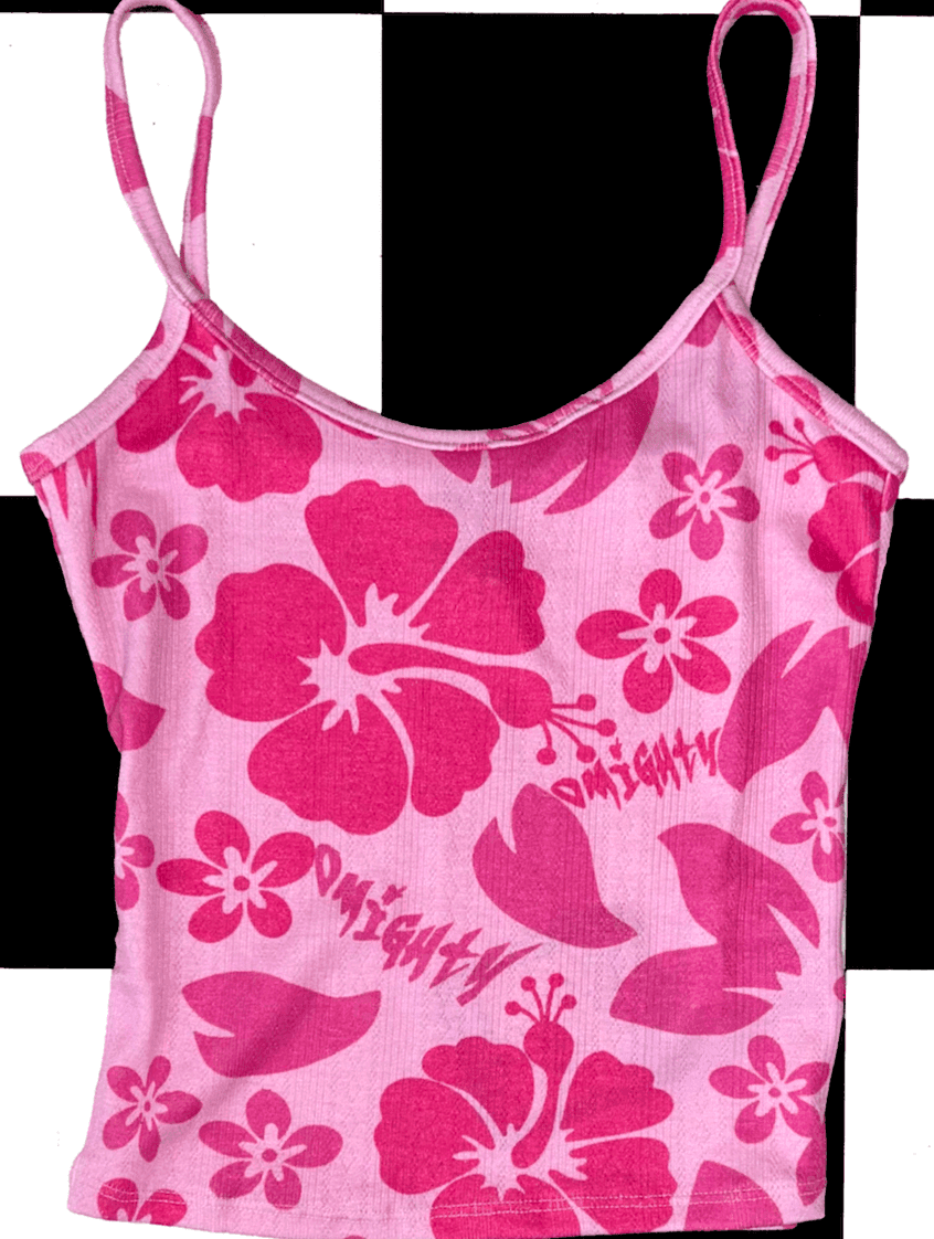 HIBISCUS POINTELLE CAMI IN PINK