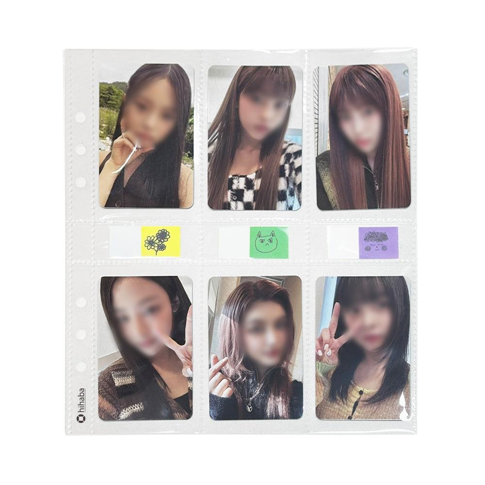 A5 와이드 6포켓(세로) 6공 바인더 속지 10매