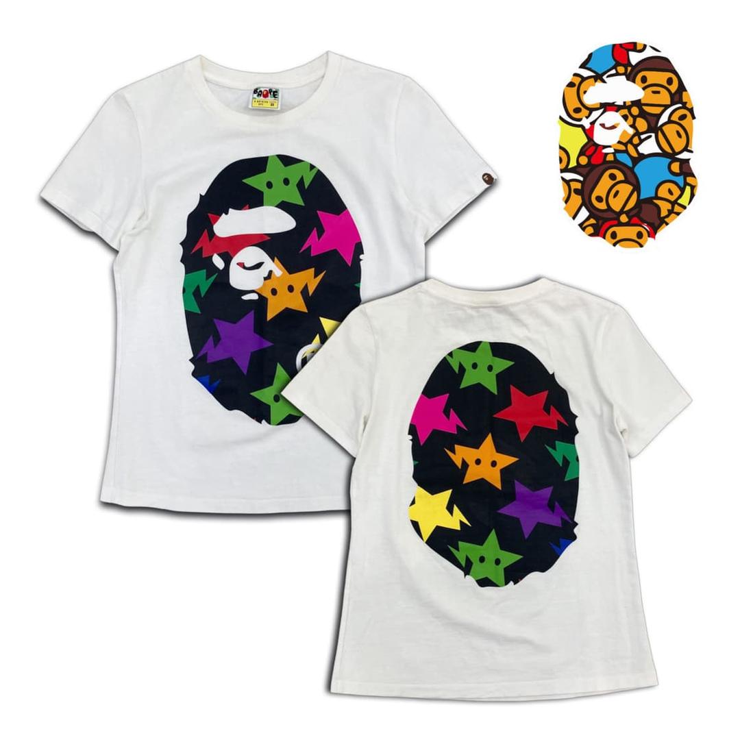 베이프 사루 스타 티셔츠