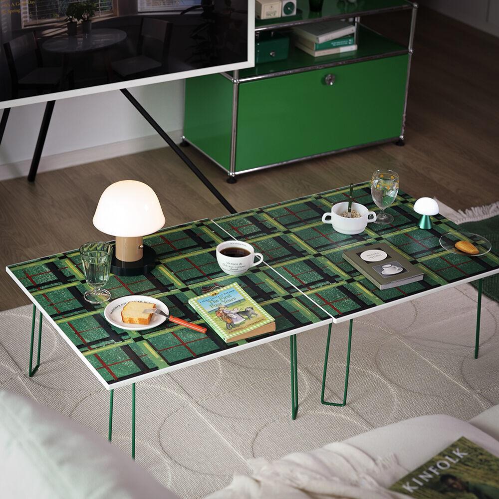 1+1 비스트로 그린 접이식 좌식테이블 1200 (600*2p)