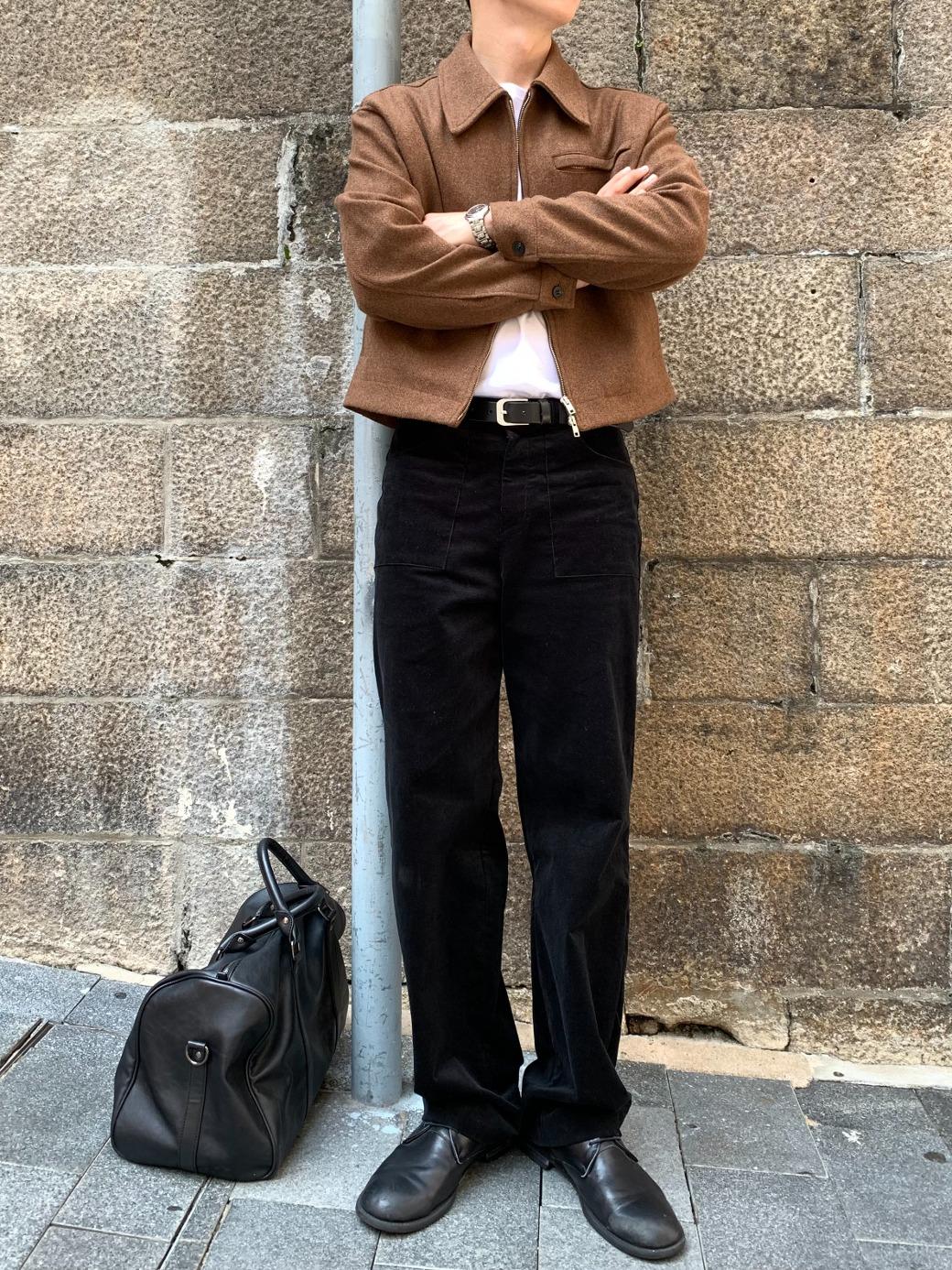[SANGE] Patch Pocket Corduroy Pants_Men