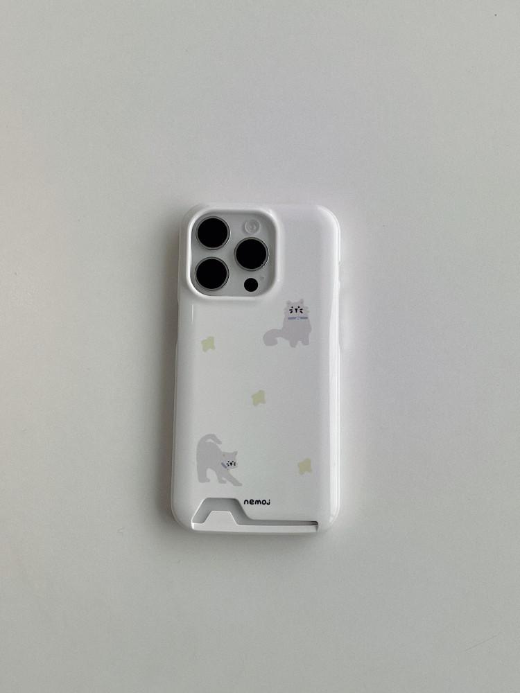 Nemo cat card case | 네모냥 카드 수납 하드 케이스 (유광)