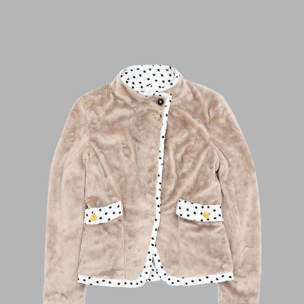 STAR LINING POINT FUR JACKET (BEIGE)