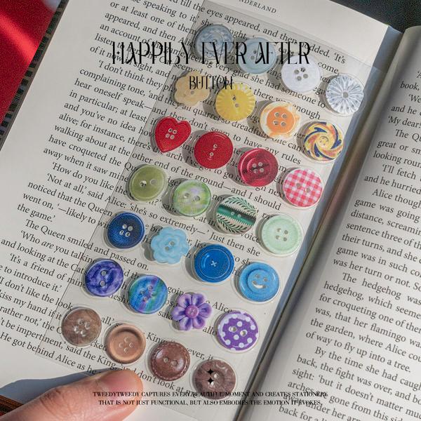 HAPPILY EVER AFTER - BUTTON (씰스티커)