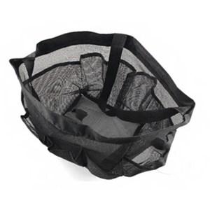 뷰레이터닷컴 모던 매쉬 포켓 목욕가방 블랙, 1개