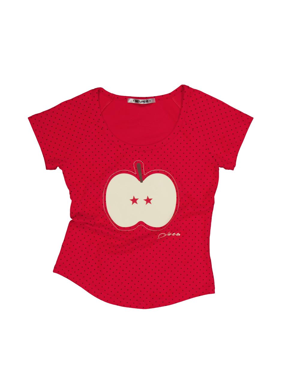 FRUITS DOT TOP / RED