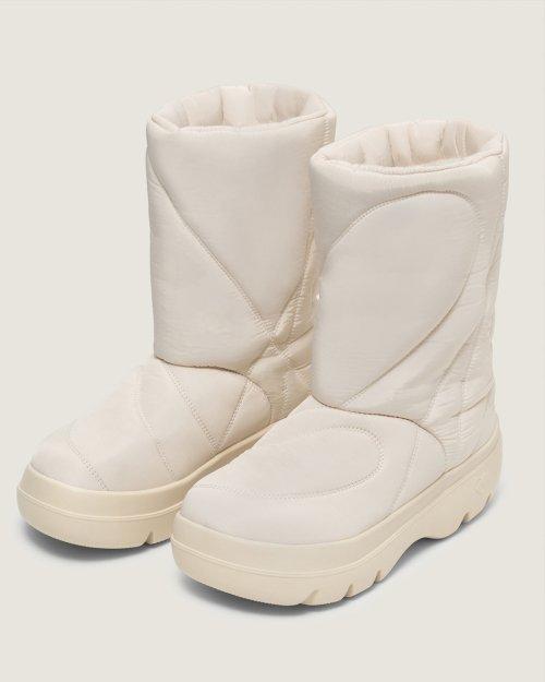 Fuzzy Padding Boots_Beige