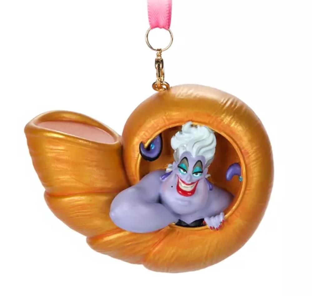 2022 디즈니 우슬라 쉘 조개 오너먼트 Ursula Shell Sketchbook Ornament – The Little Mermaid