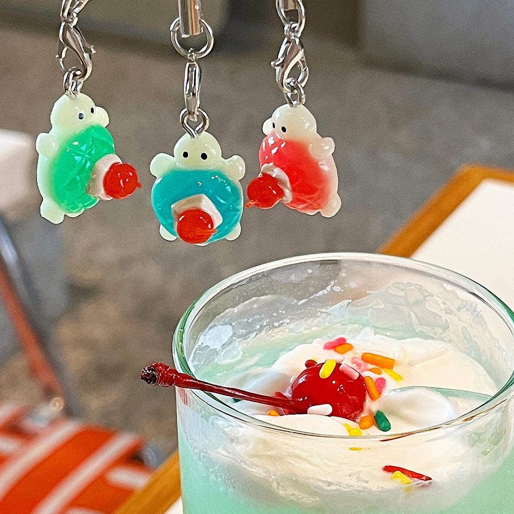 메론소다 거북이 메론빵 키링 휴대폰고리 핸드폰 고리 폰스트랩