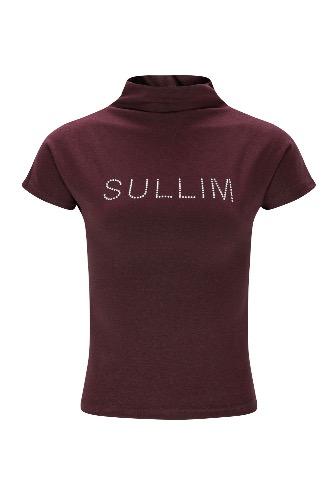 SULLIM CRYSTAL CURVE TEE (WINE)