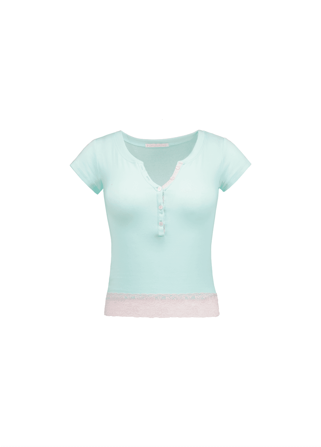 [FORUSRING] BABY POWDER LACE TEE (MINT) - MINT / S