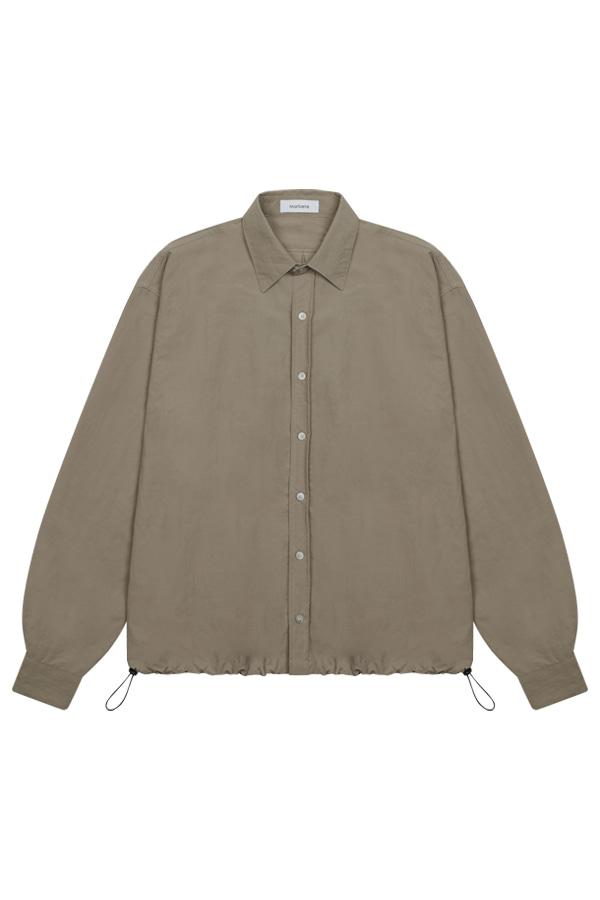 나일론 셔츠 자켓 베이지