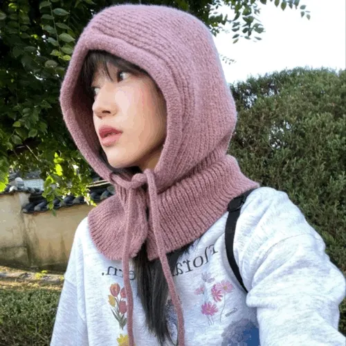 [재입고!!!/누적6000장이상/6color] 로로 니트 골지 후드 넥 워머 모자 머플러 단추 바라클라바