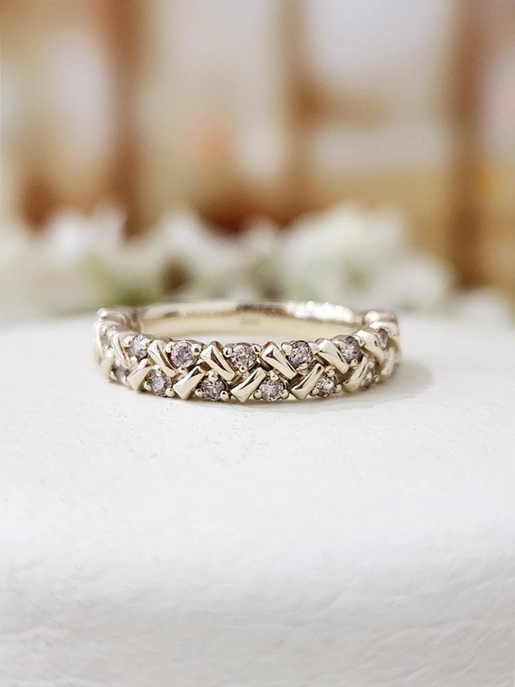 로제도르 매듭 무도금 반지 FRCC-B-0386W