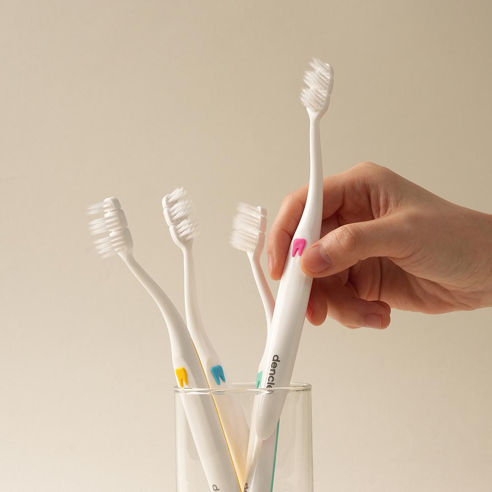 [치과 칫솔 선물] 덴클 올인원케어 칫솔 + 규조토 칫솔꽂이 선물세트