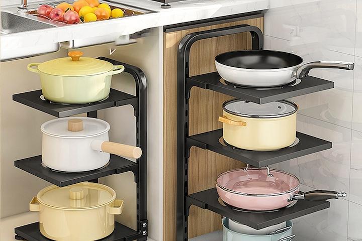 주방 싱크대 선반 정리 하부장 3단/4단