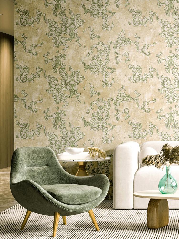 레그노 477-07번 빈티지 회벽 속 앤틱 디자인 포인트벽지