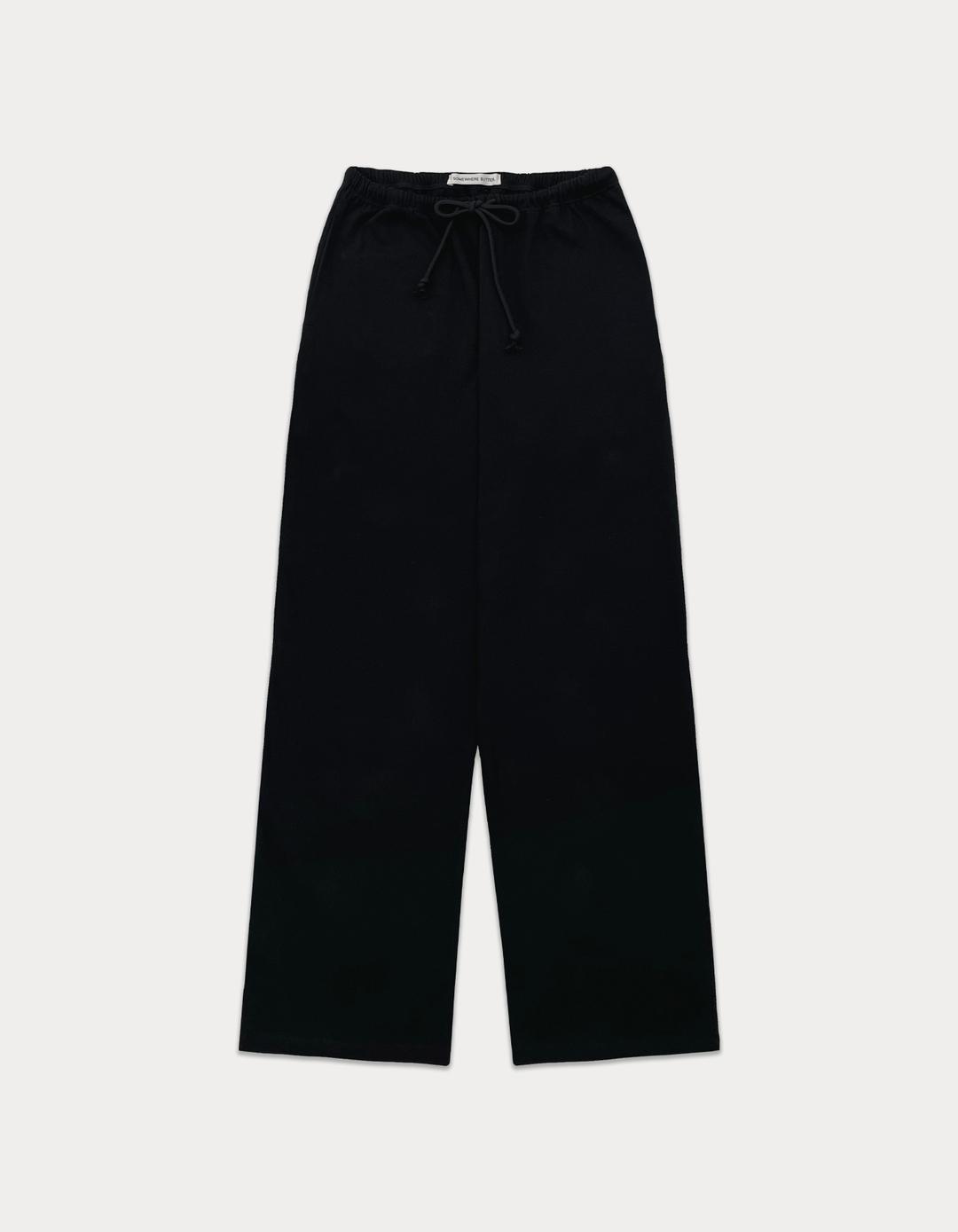 Essential Straight Pants - Black