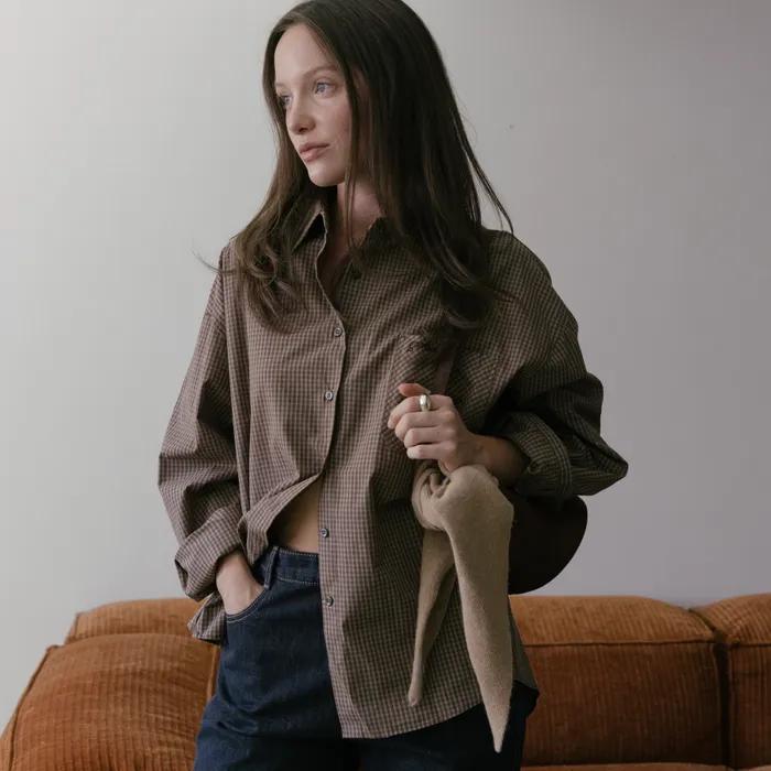 Briz Check Shirt (Brown)