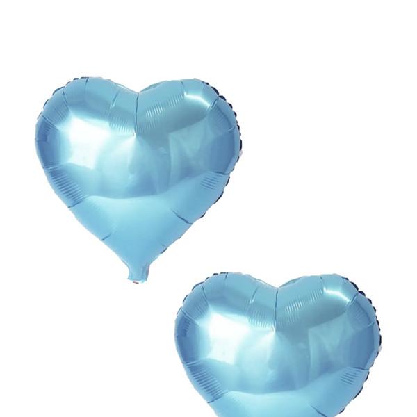 Foil Heart Skyblue