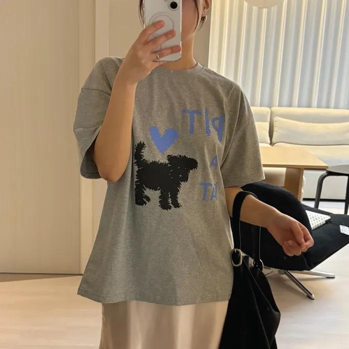 PIT A PAT T-SHIRT_MELANGE GREY