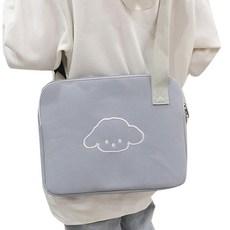 라인 드로잉 동물 캐릭터 파스텔 아이패드 맥북 노트북 파우치