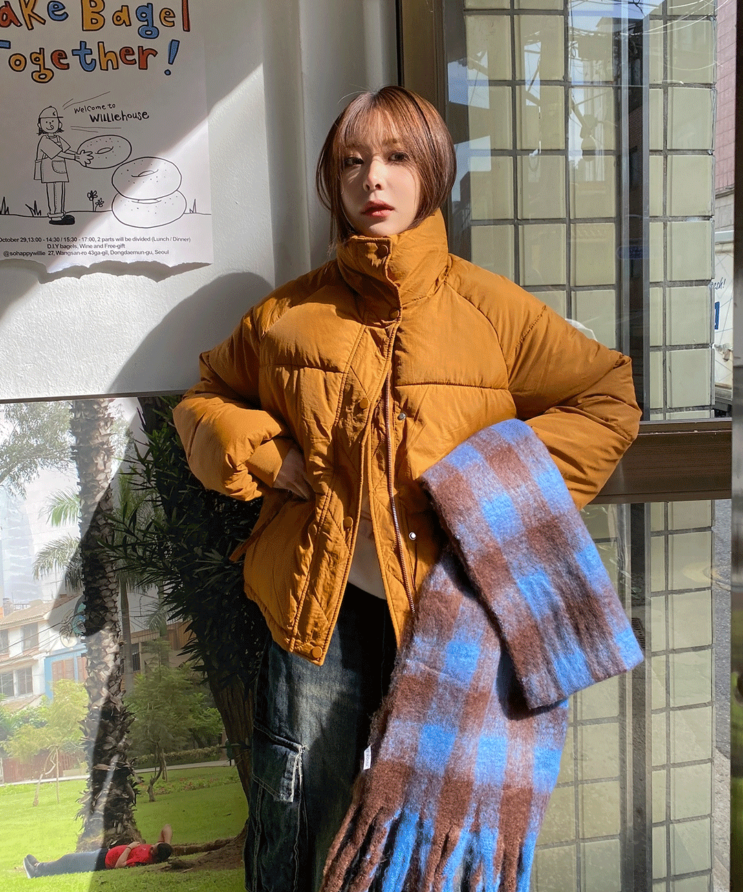 리스훅 페니 스트링 나그랑 웰론 패딩 - 3color