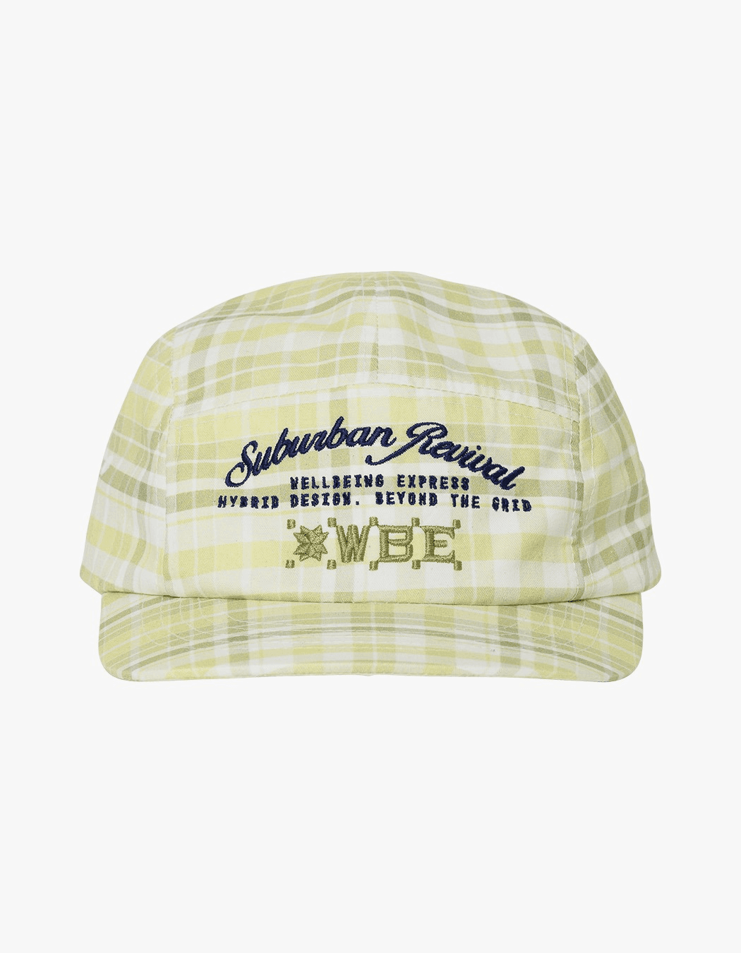 Vintage Cotton Camp Cap - Check