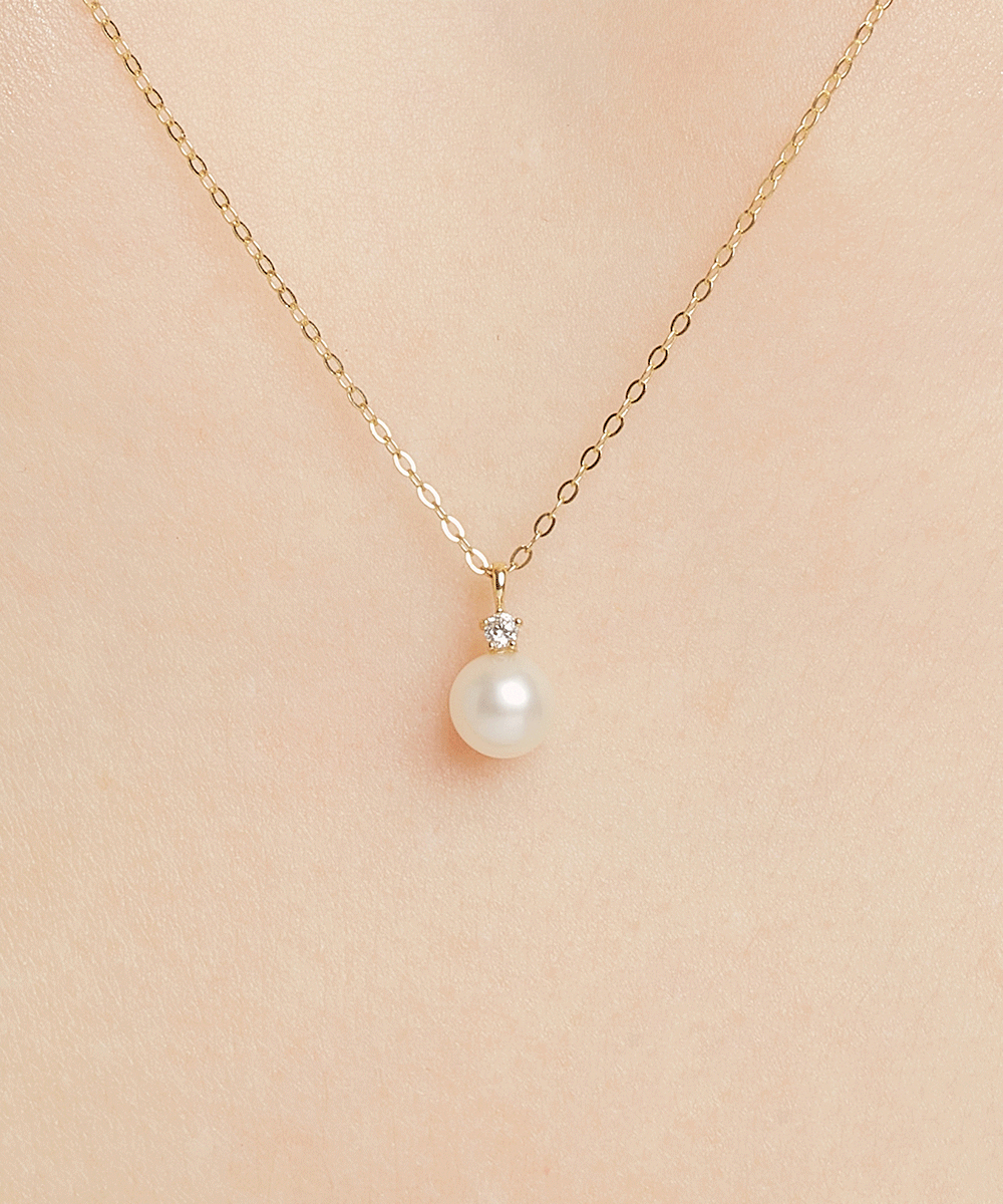 14K 클래식 진주 퓨어 프린세스 목걸이