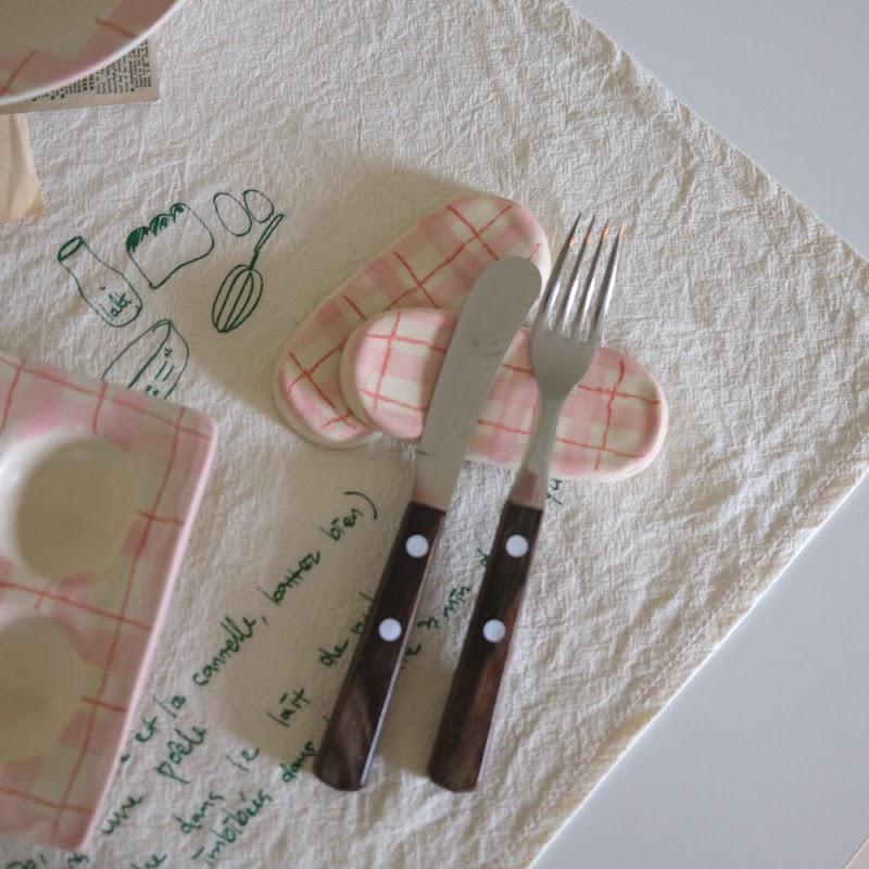 ［new］picnic pink_spoon holder(2pc set)