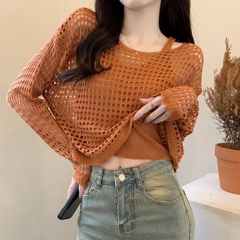 메이킹유 니트세트 나시세트 그물니트 시스루 스웨터 A1791브렌스세트