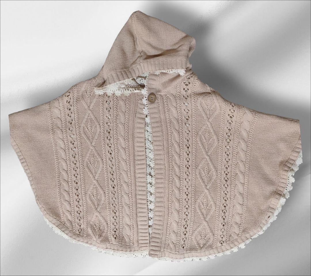 アースミュージックアンドエコロジー　ポンチョ（リバーシブル）ピンク