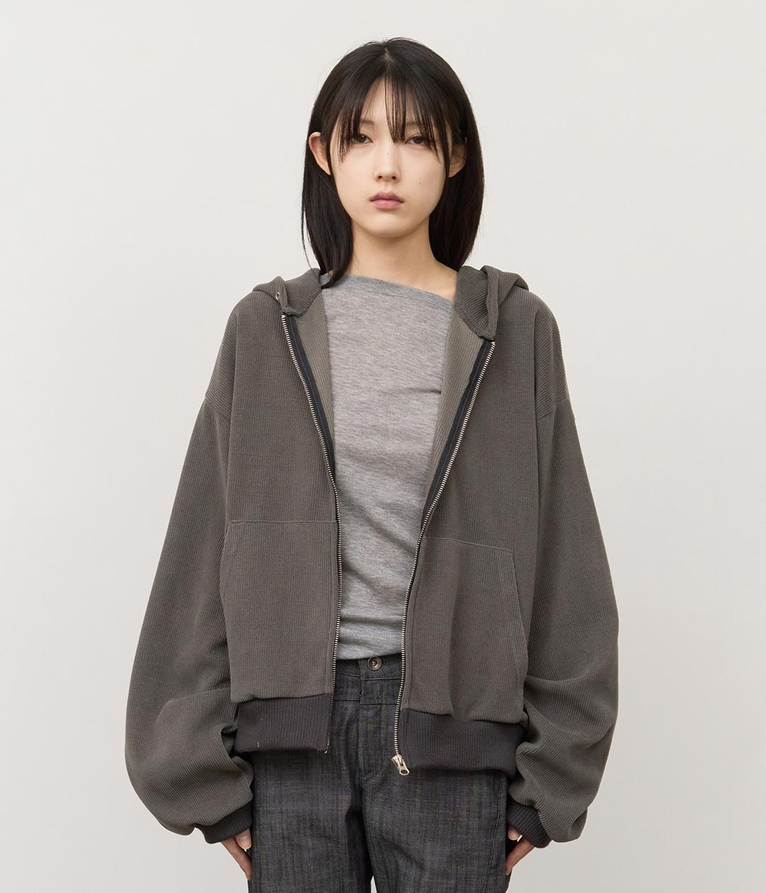 Beyond Cropped Zip Hoodie (4color)