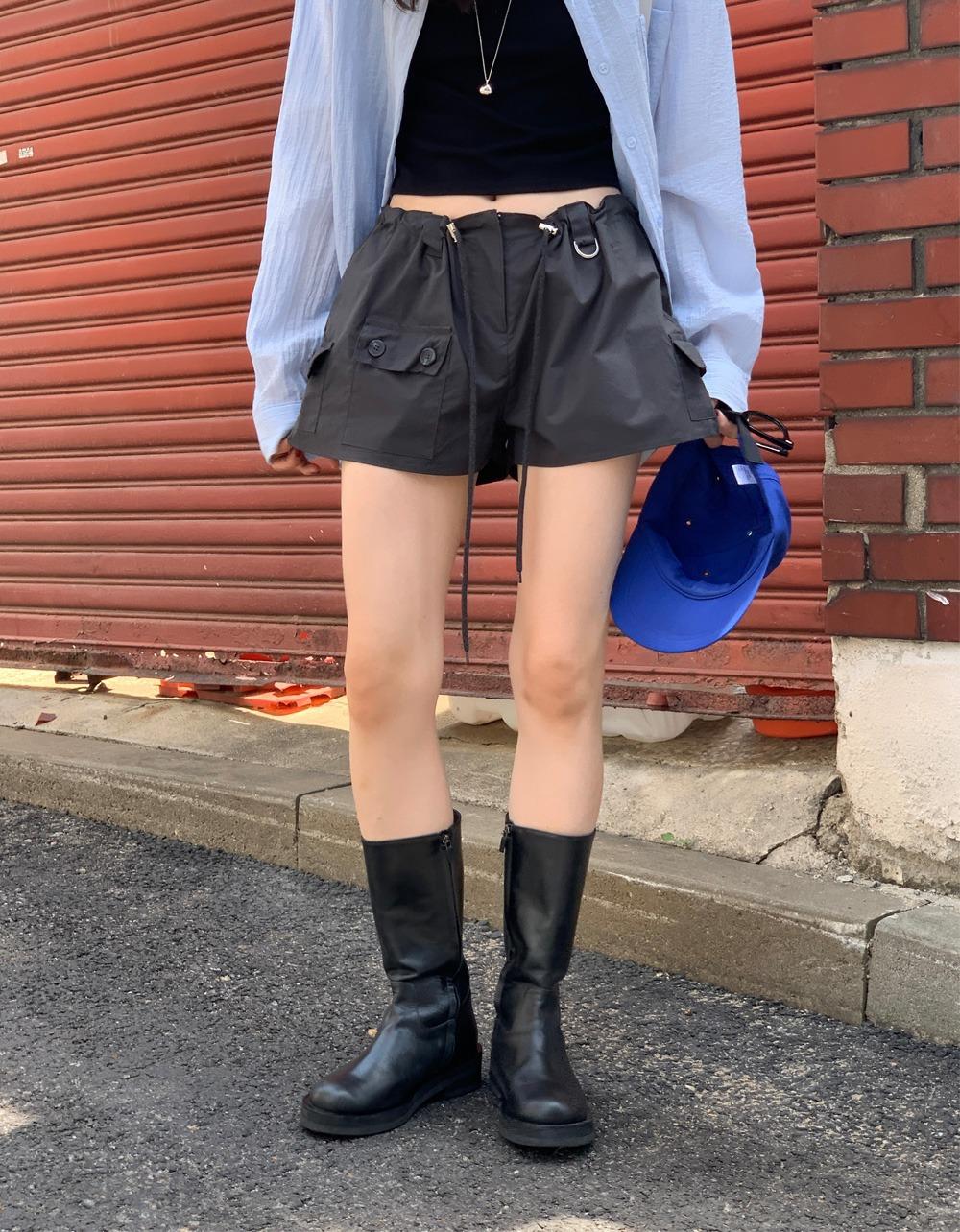 포켓 숏 스트링 pants