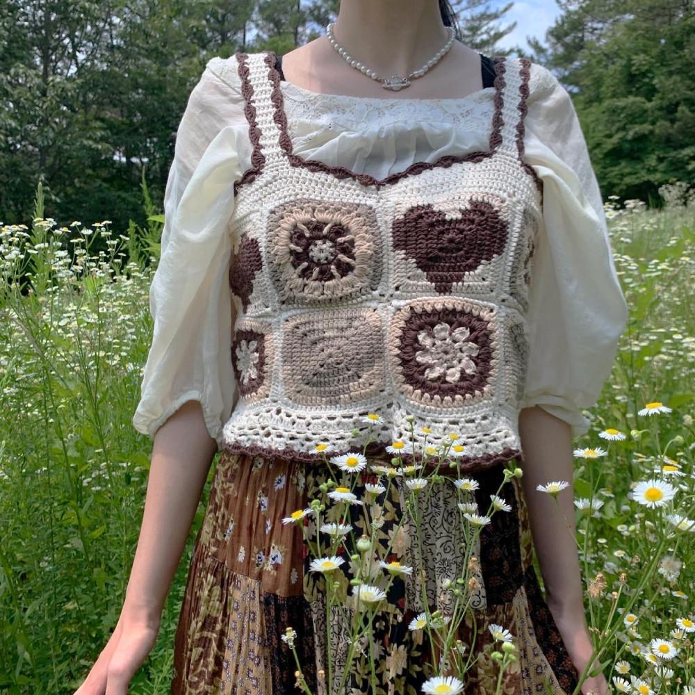 Patchwork Heart Vest [2colors!]