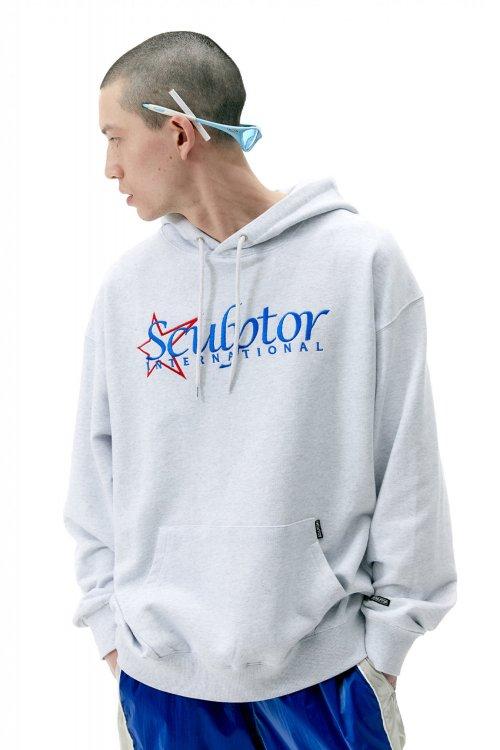 Star Logo Hoodie White Melange