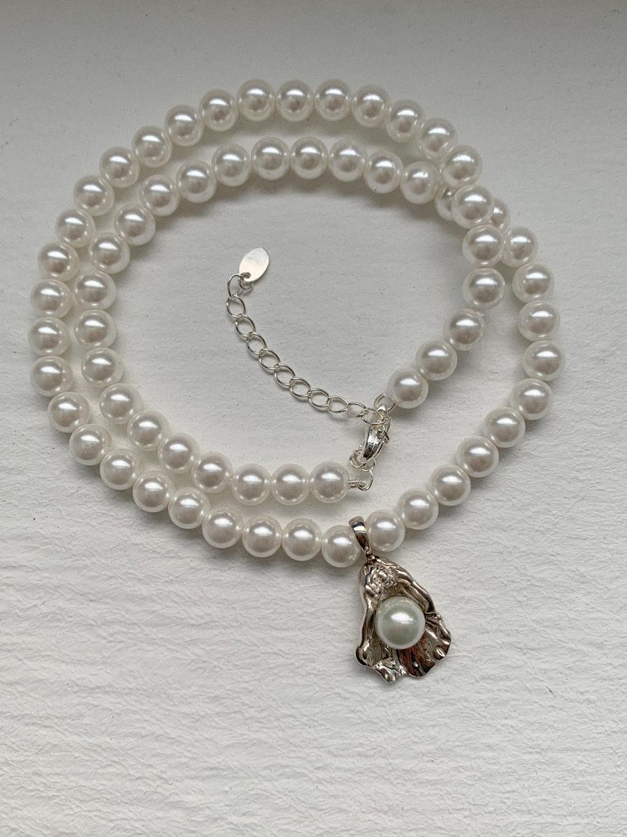 Oyster Gray Pearl Necklace