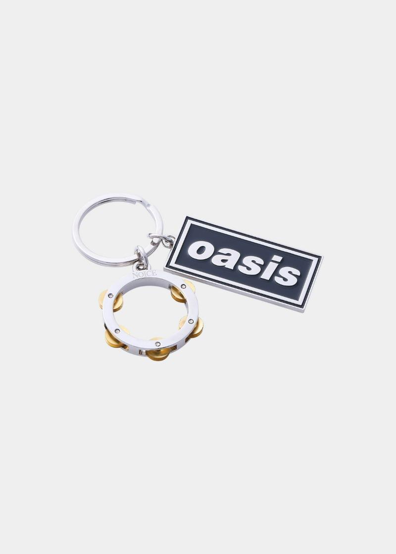 NOICE X OASIS TAMBOURIN KEYRING - SILVER