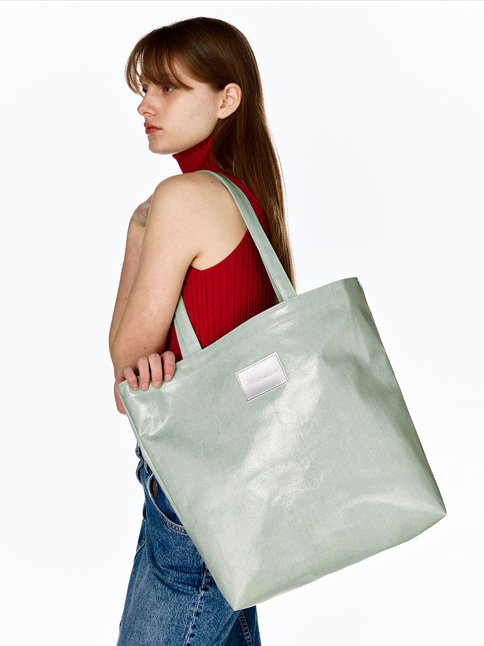 Coated Denim Multi Bag (light blue)