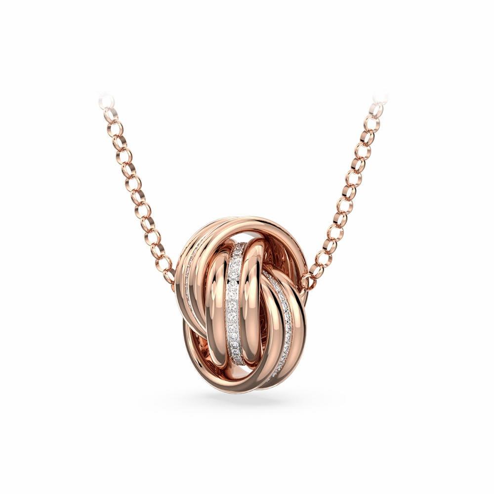 [스와로브스키/본사정품] Hyperbola 로즈골드 목걸이 5646722