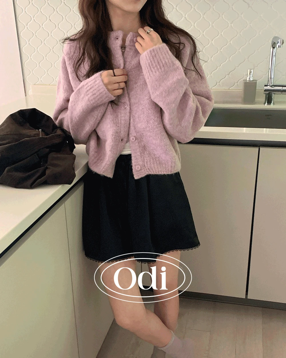 퐁당 알파카 브러쉬 가디건 (5컬러)