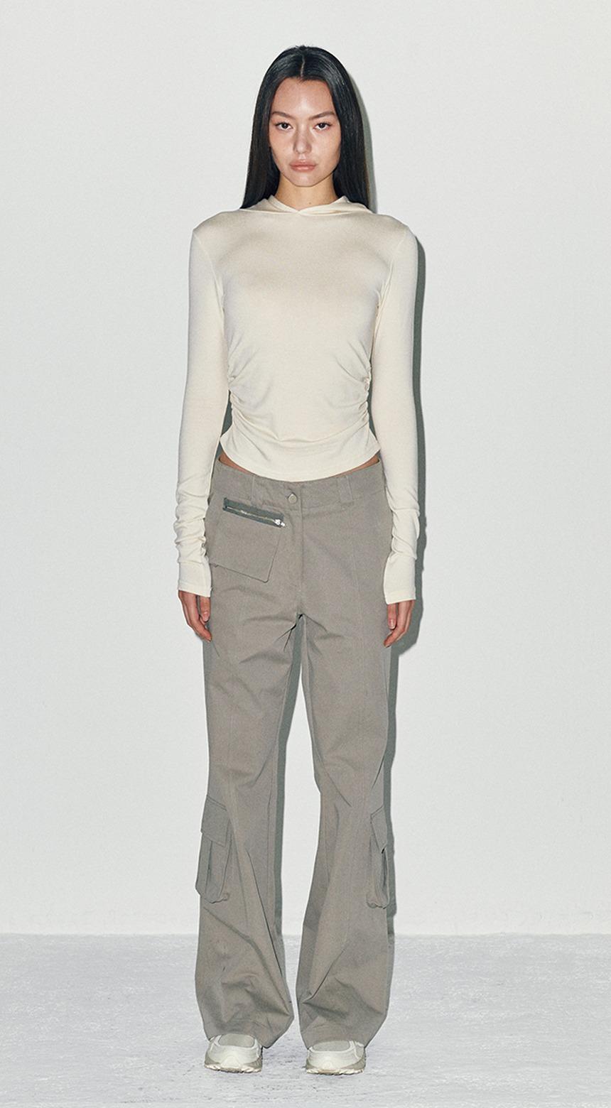 MULTI-CARGO BOOTCUT LIGHT GRAY