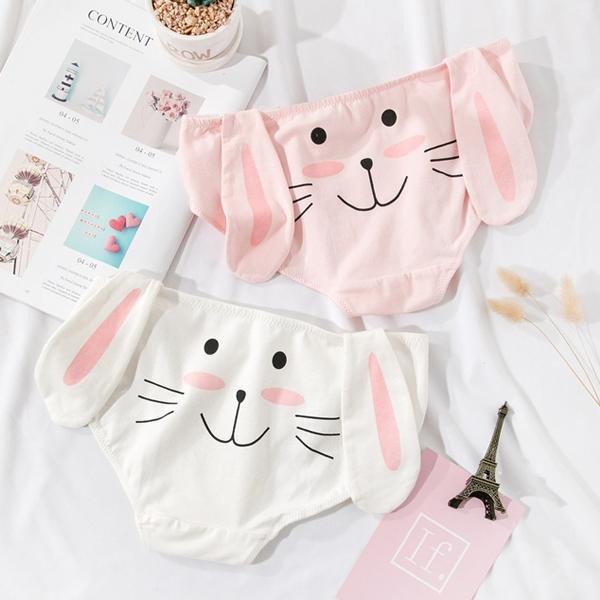 애니멀 팬티 귀여운 동물 고양이/토끼 어린이 여성 팬티