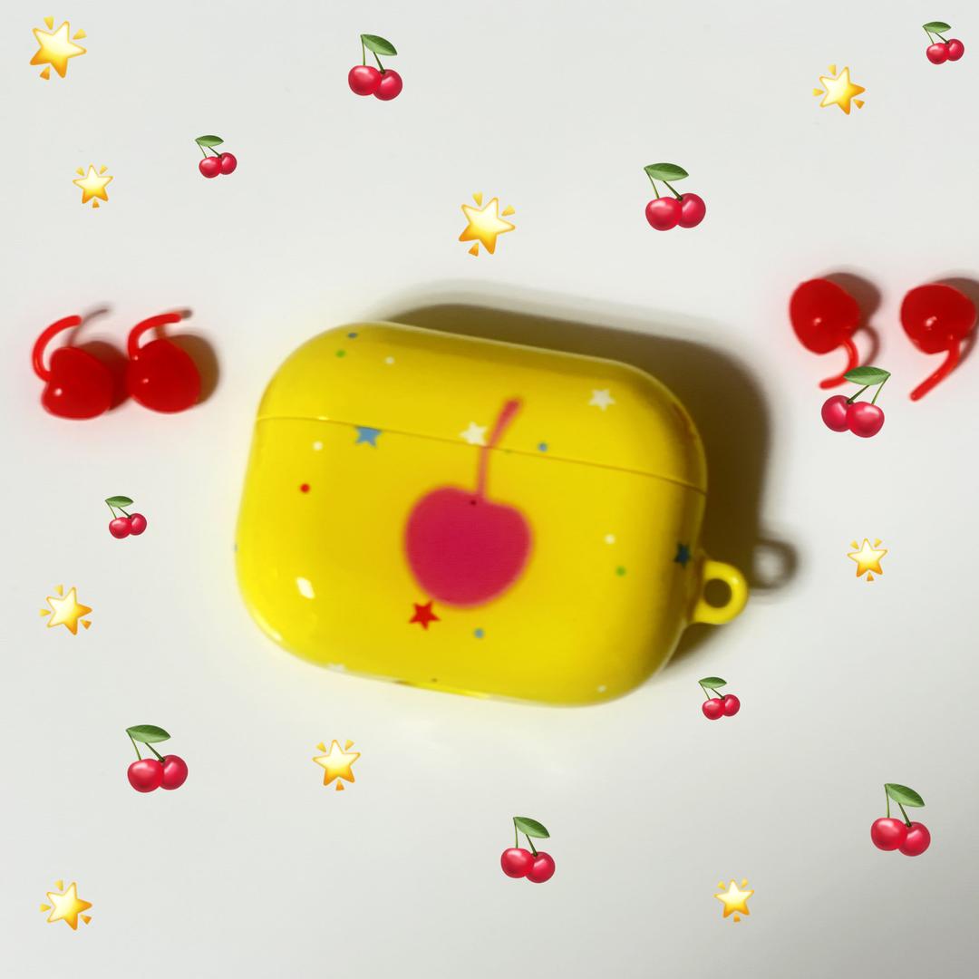 Yellow Cherry AirPods Case (Glossy)