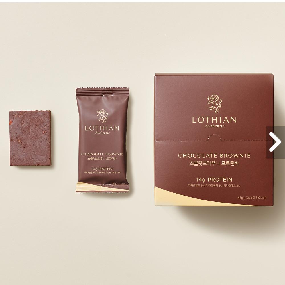 로디언 프로틴바 단백질바 초콜릿브라우니 맛 45g, 10개입