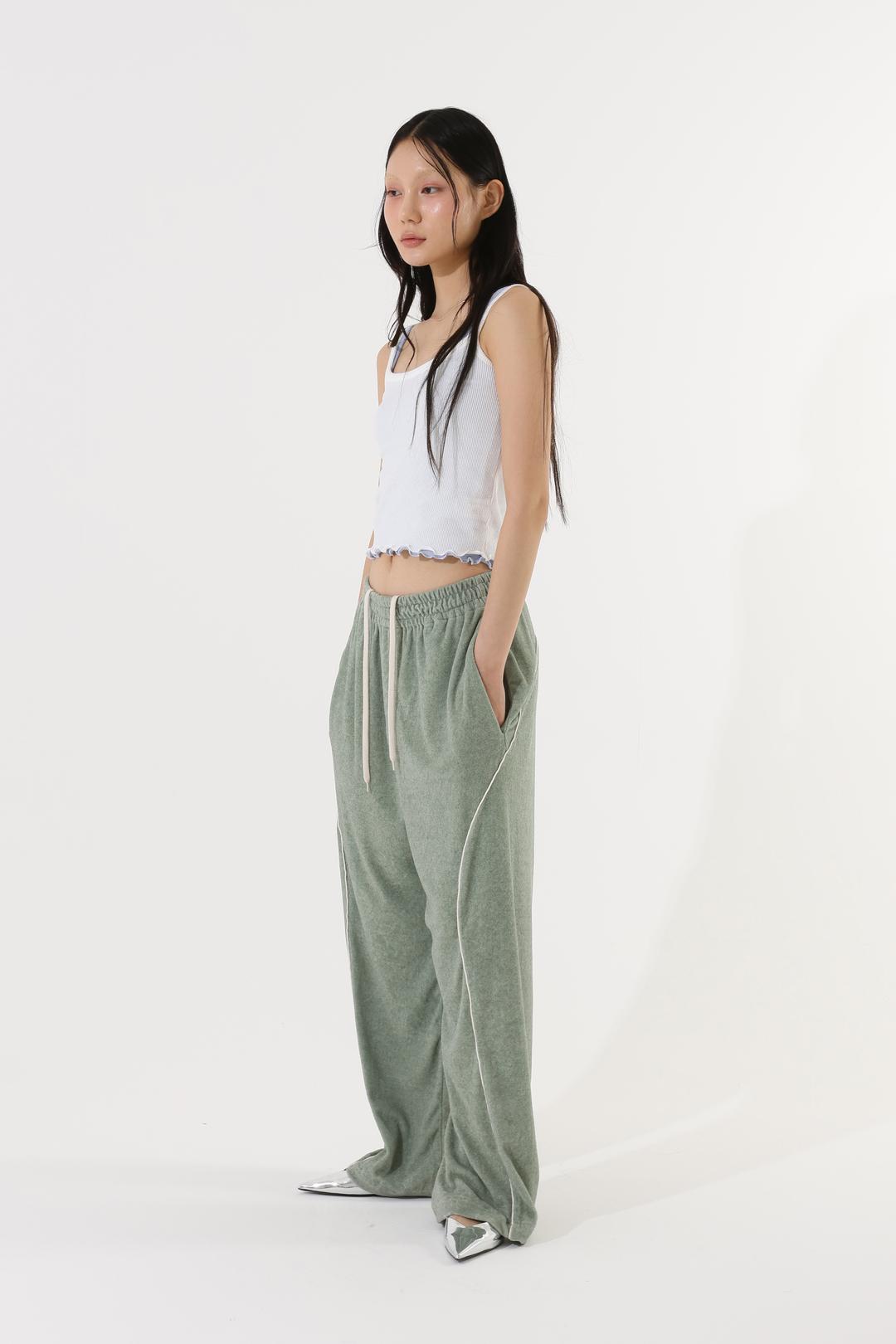 Terry Relaxer Pants Coconut Mint